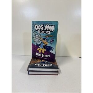 Lot Of 3 Dog Man Dav‎ Pilkey Fetch-22 Brawl Of The Wild From Whom The Ball Rolls